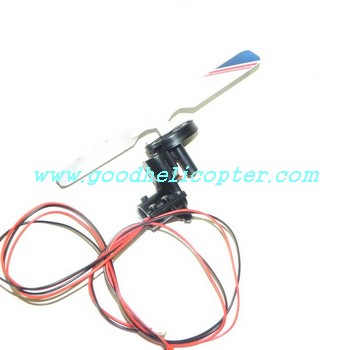 sh-8828 helicopter parts tail motor + tail motor deck + tail light + blue color tail blade - Click Image to Close
